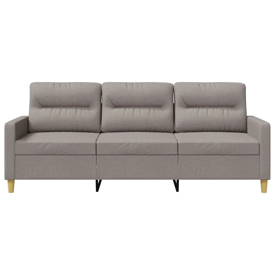 Canapé à 3 places Taupe 180 cm Tissu - 4