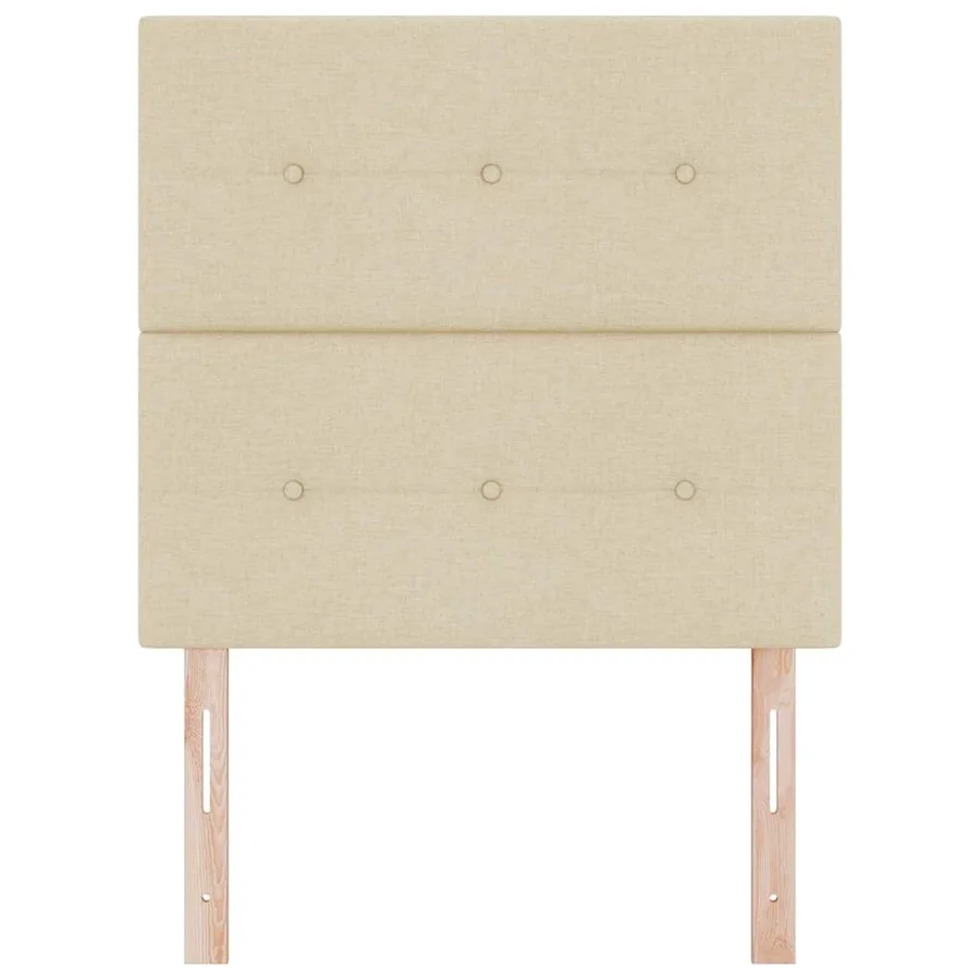 Tête de lit LED avec bandes LED Crème 100 cm tissu - 5
