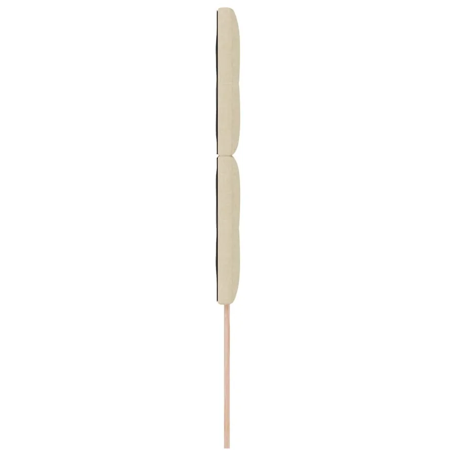 Tête de lit LED avec bandes LED Crème 100 cm tissu - 6