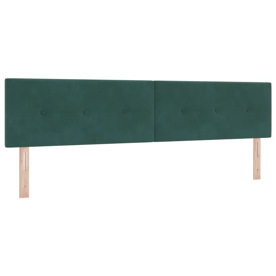Tête de lit LED avec bandes LED Vert 200 cm Velours - 2