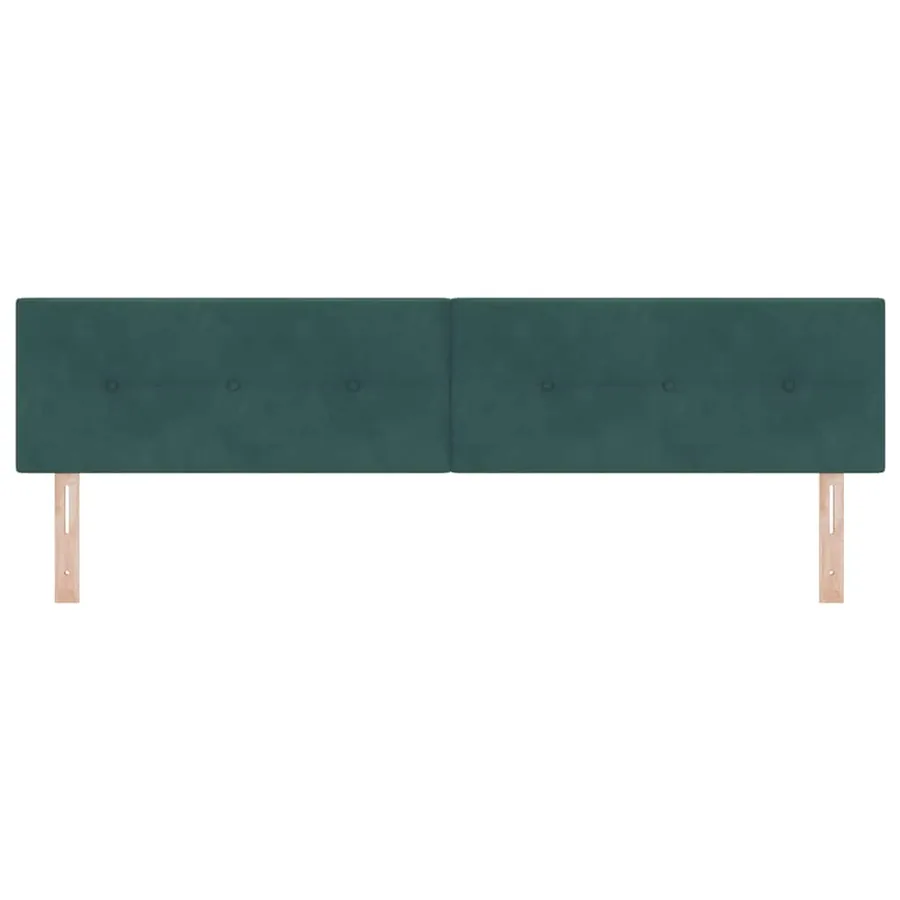 Tête de lit LED avec bandes LED Vert 200 cm Velours - 5