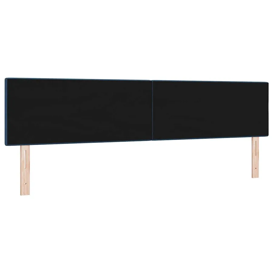 Tête de lit LED avec bandes LED Bleu 200 cm tissu - 7