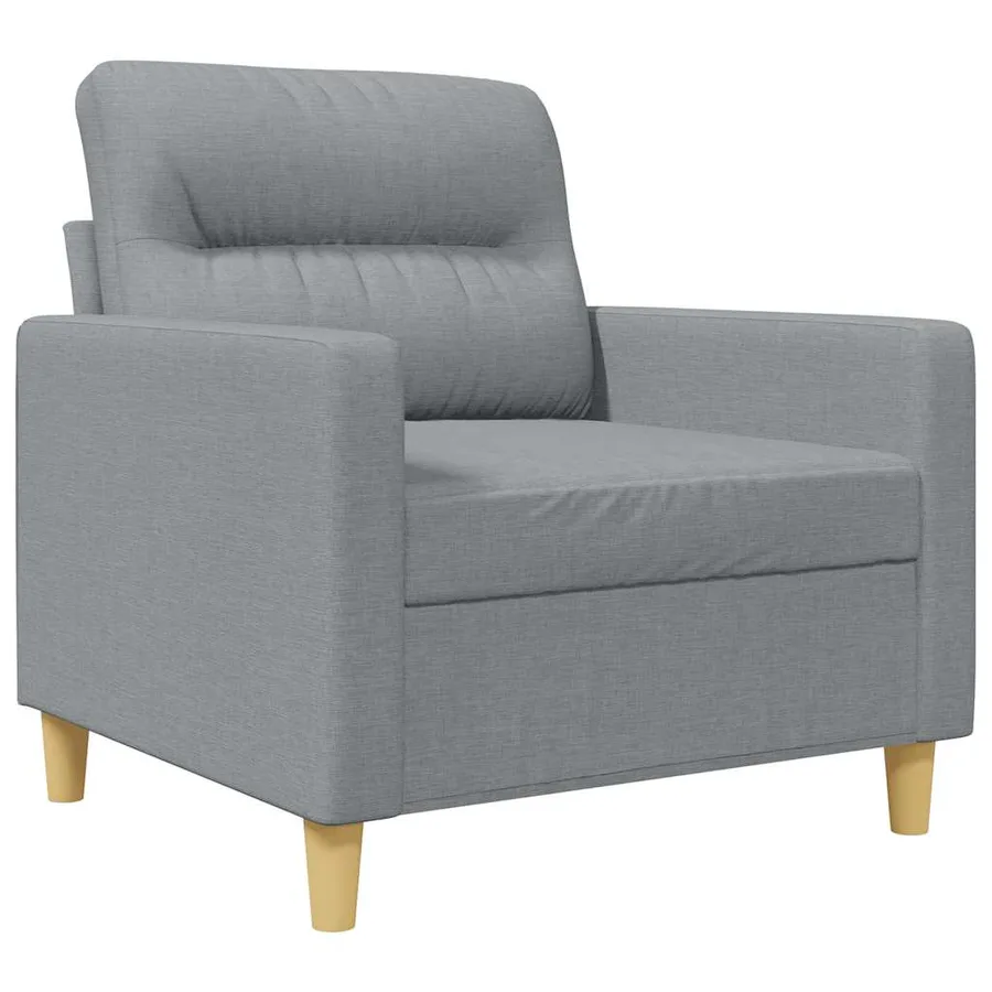 Fauteuil Gris clair 60 cm Tissu - 2