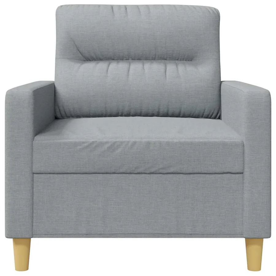 Fauteuil Gris clair 60 cm Tissu - 4
