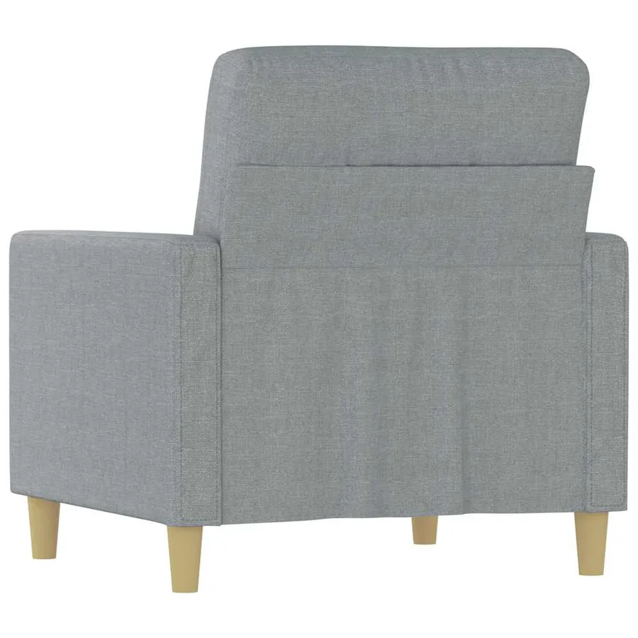 Fauteuil Gris clair 60 cm Tissu - 6