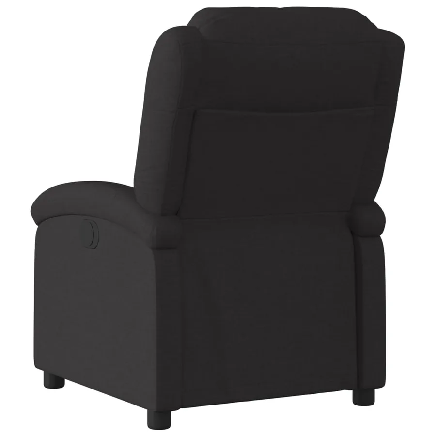 Fauteuil inclinable noir tissu - 3
