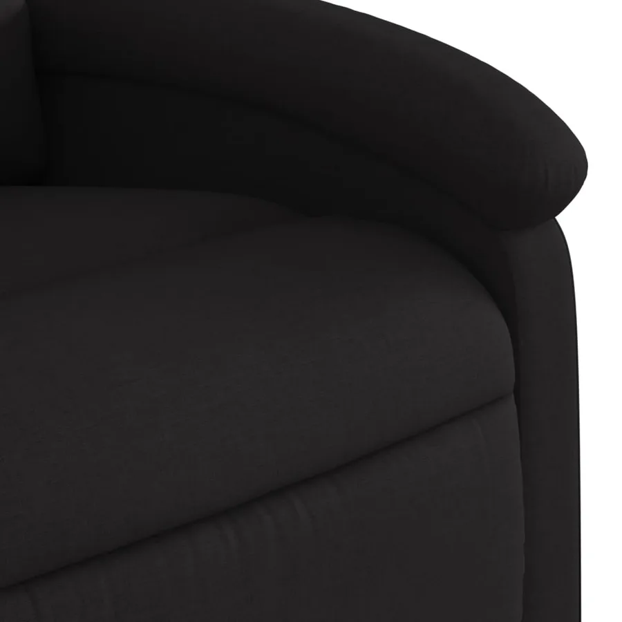 Fauteuil inclinable noir tissu - 8