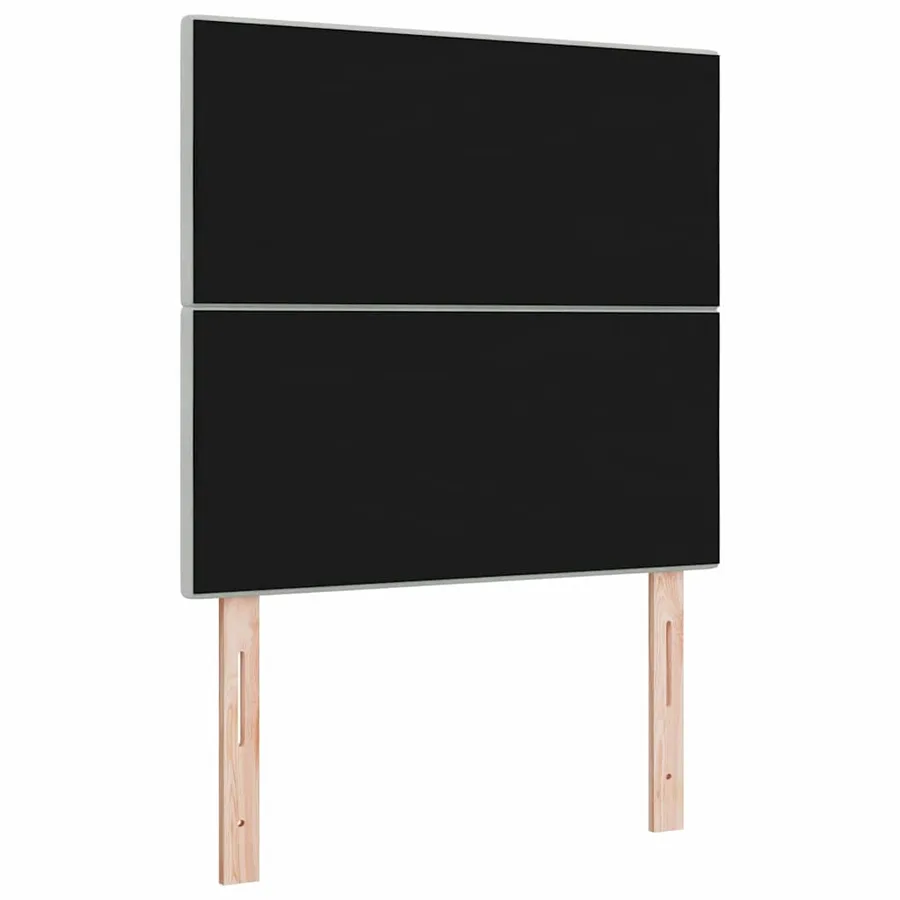Tête de lit Gris clair 90 cm Velours - 6