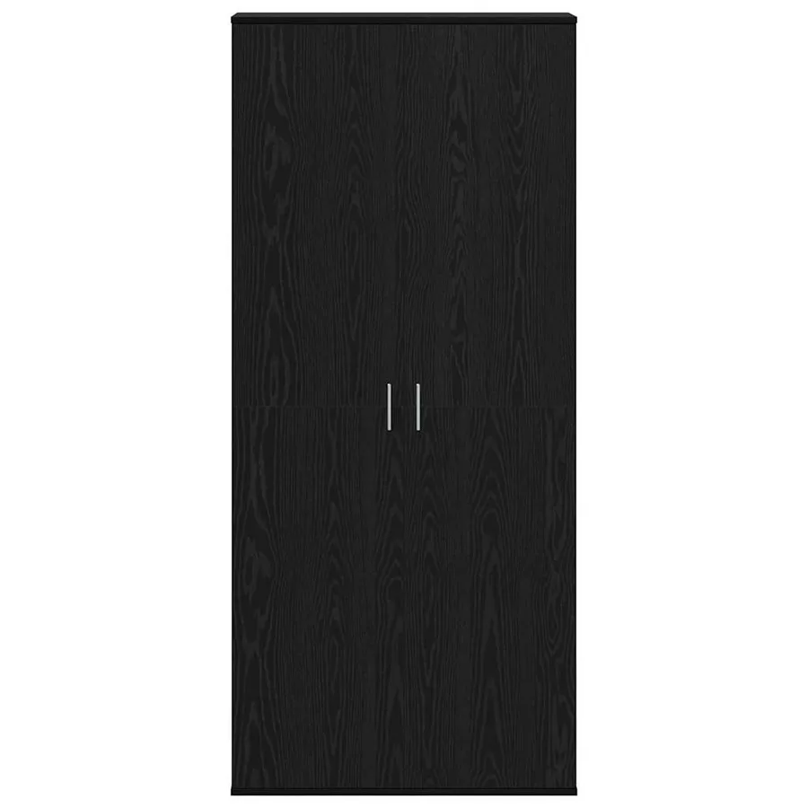 Buffet Chêne noir 80 x 35 x 180 cm Bois d'ingénierie - 5