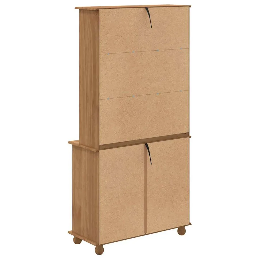 Hutch ASKIM Cire de Miel 91 x 40 x 184 cm Bois de pin massif - 10