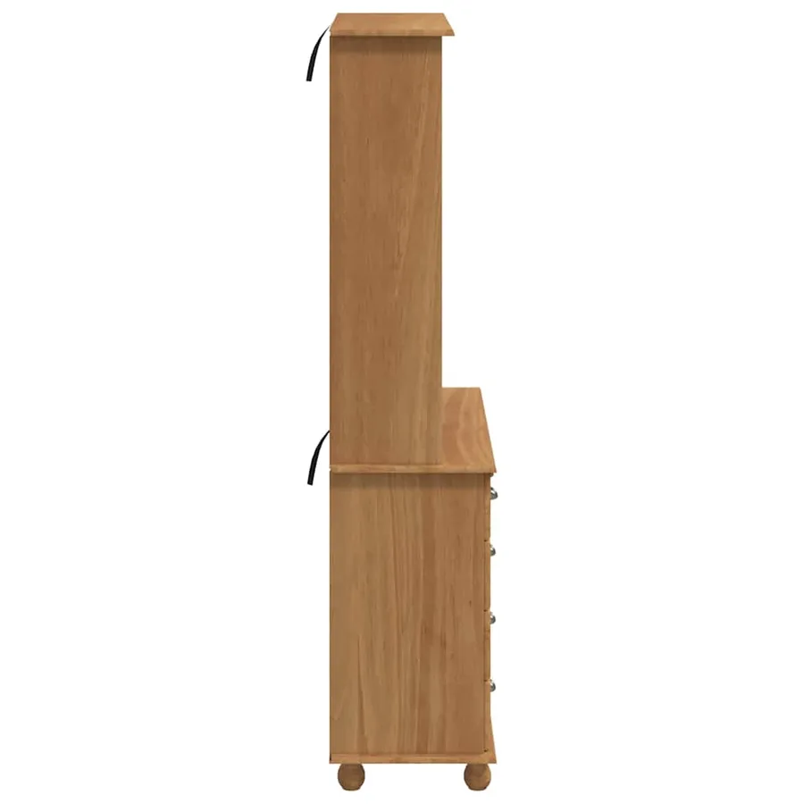 Hutch ASKIM Cire de Miel 91 x 40 x 184 cm Bois de pin massif - 9