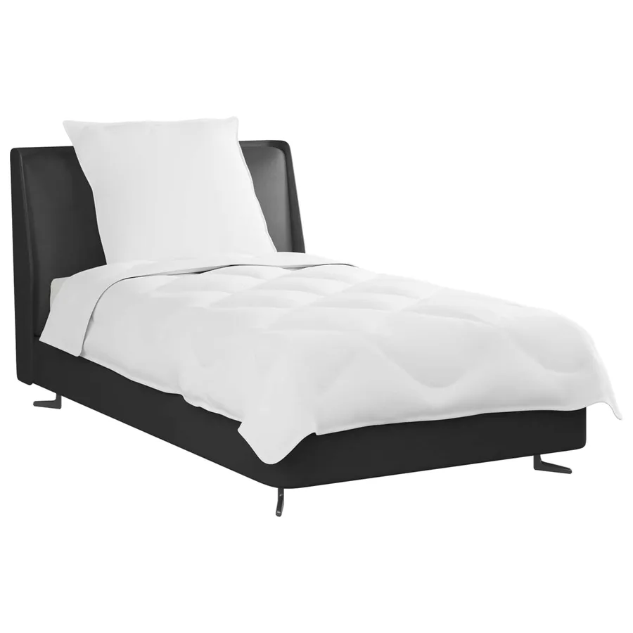 Duvet d'été simple avec oreiller 2 pcs Blanc Microfibre - 3