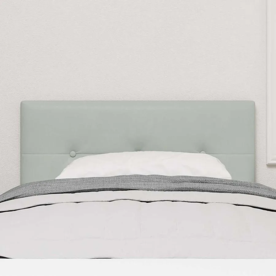 Tête de lit Gris clair 100 cm Velours - 3