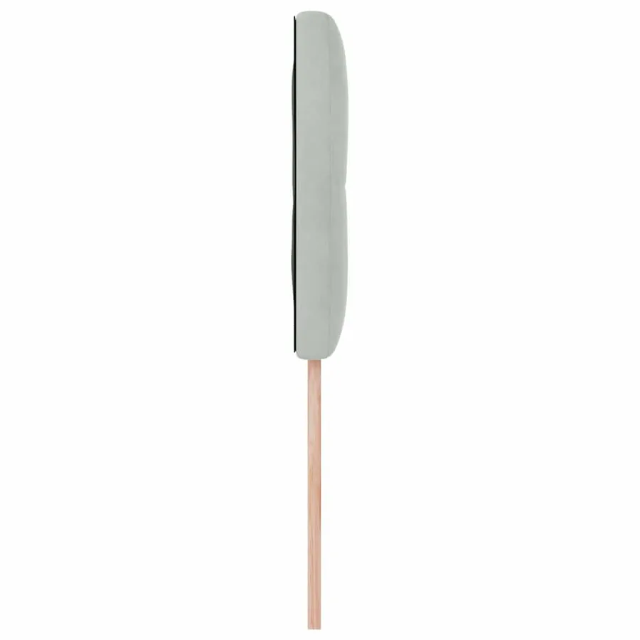 Tête de lit Gris clair 100 cm Velours - 5