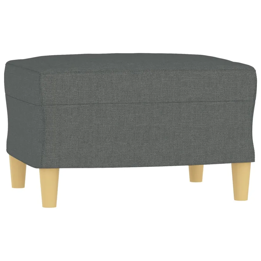 Ensemble de canapés 3 pcs avec coussins Gris foncé Tissu - 5