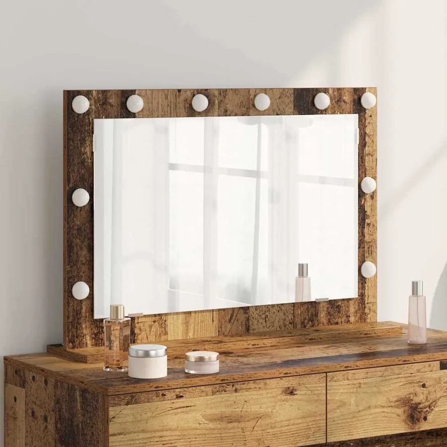 Miroir de vanité Rectangulaire Bois ancien 80 x 55 x 18 cm