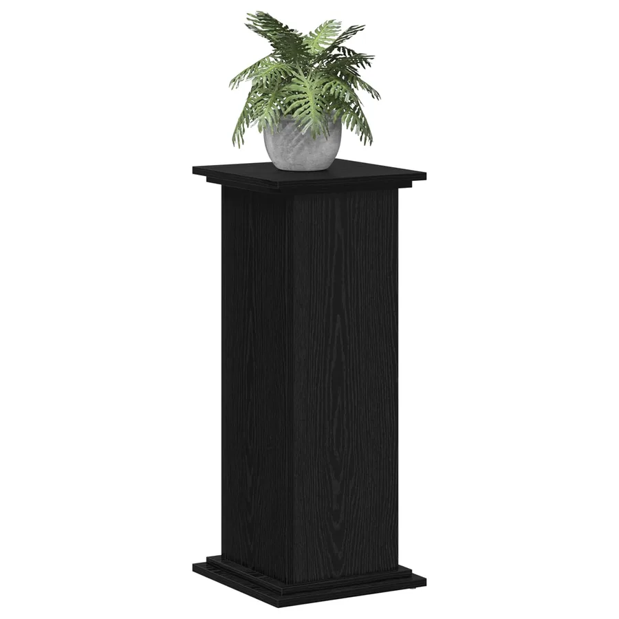 Support de Plante Chêne noir 33 x 33 x 80 cm Bois d'ingénierie - 3
