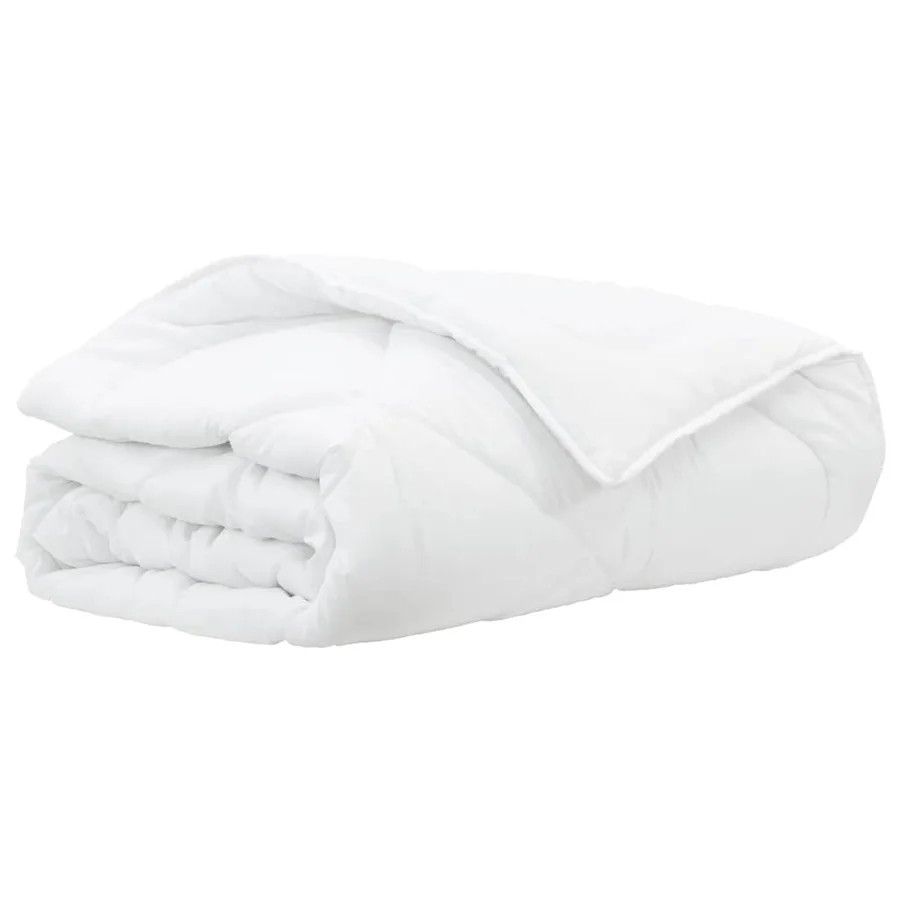 Duvet d'été simple Blanc 220 x 200 x 3 cm Polyester - 2