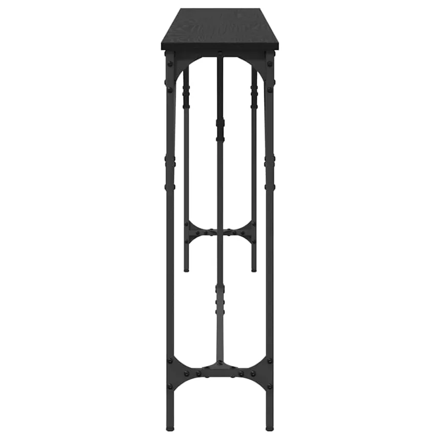 Table console Chêne noir 180 x 23 x 75 cm - 6