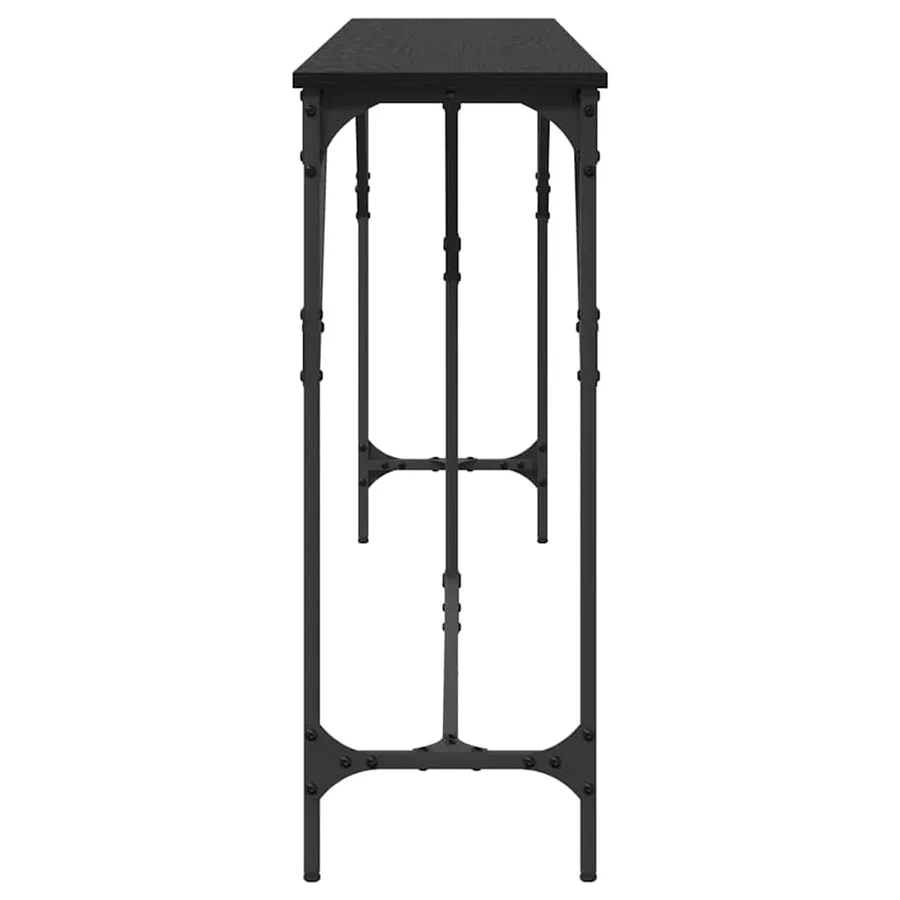 Table console Chêne noir 200 x 29 x 75 cm - 6