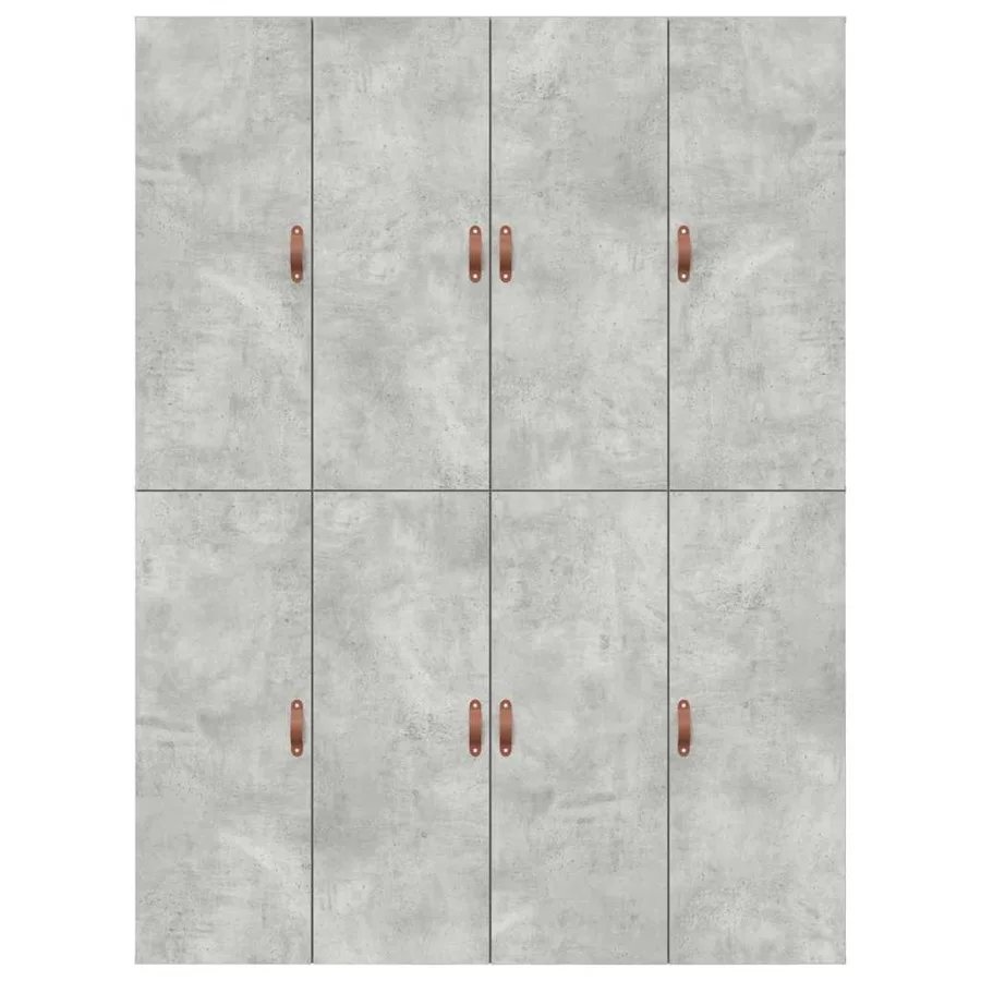 Cadre de lit avec rangement Gris béton 140 x 190 cm - 9