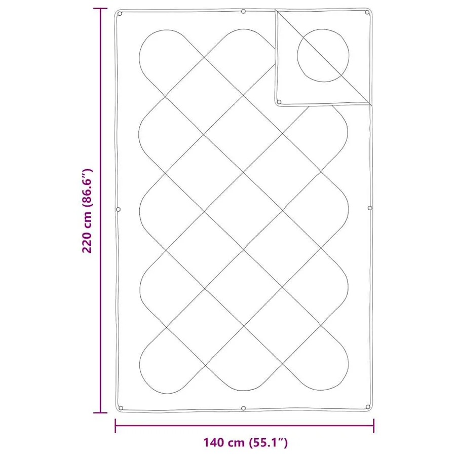 Duvet 2-en-1 Blanc 221 x 140 x 10 cm Polyester - 10