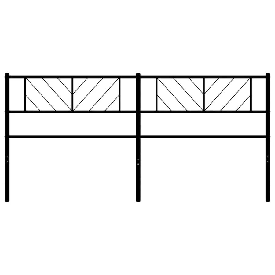 Tête de lit de remplacement métal noir 193 cm - 4