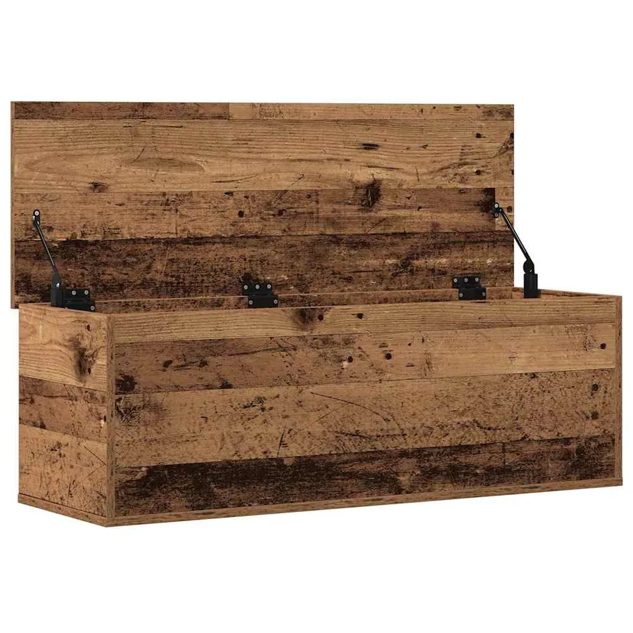 Boîte de Rangement avec stockage Bois Ancien 102 x 35 x 35 cm - 5