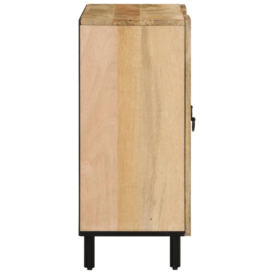 Armoire latérale 90x33x75 cm bois massif de manguier - 4