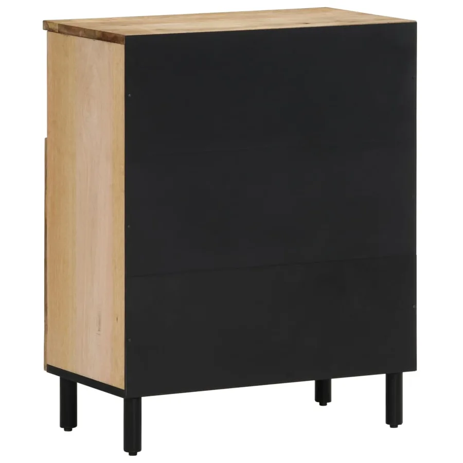 Armoire latérale 60x33x75 cm bois massif de manguier - 7