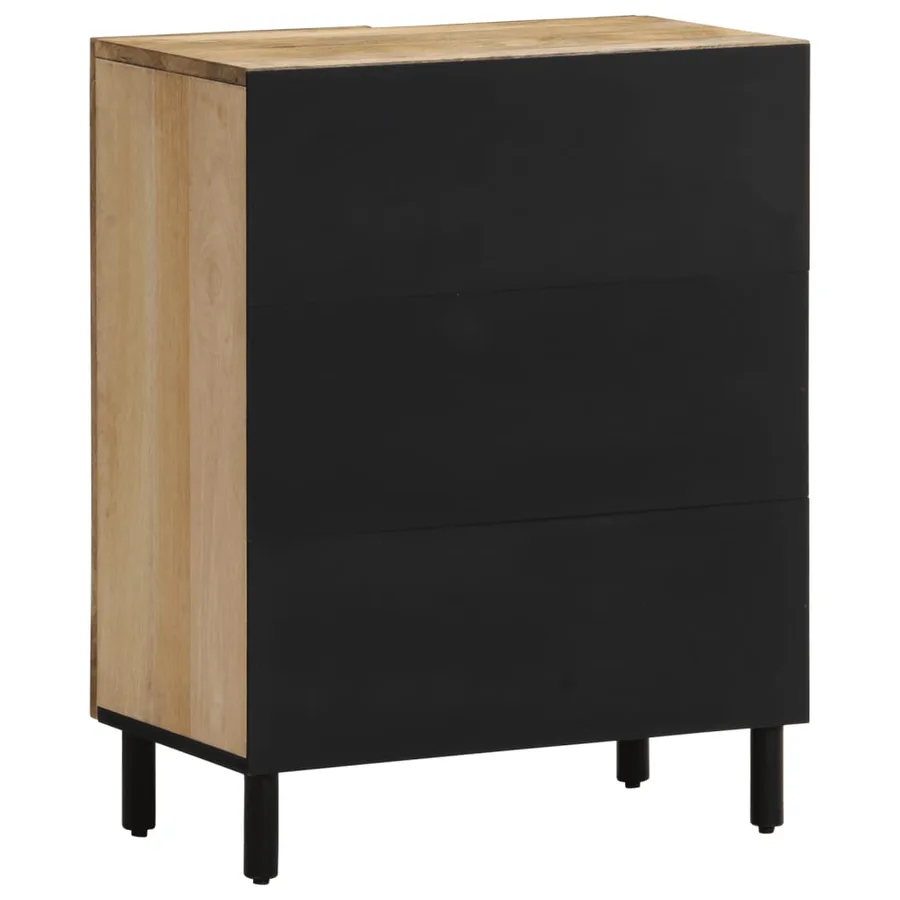 Armoire latérale 60x33x75 cm bois massif de manguier - 7