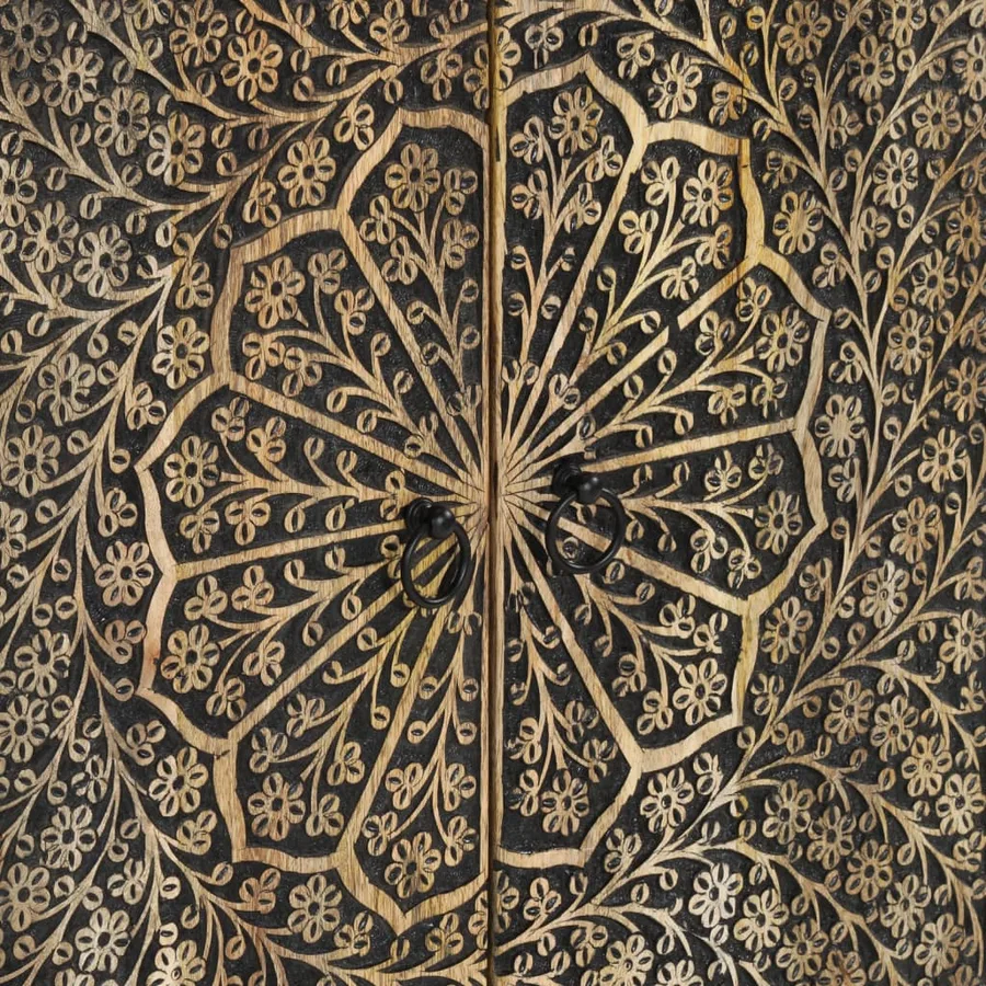 Armoire latérale 60x33x75 cm bois massif de manguier - 9