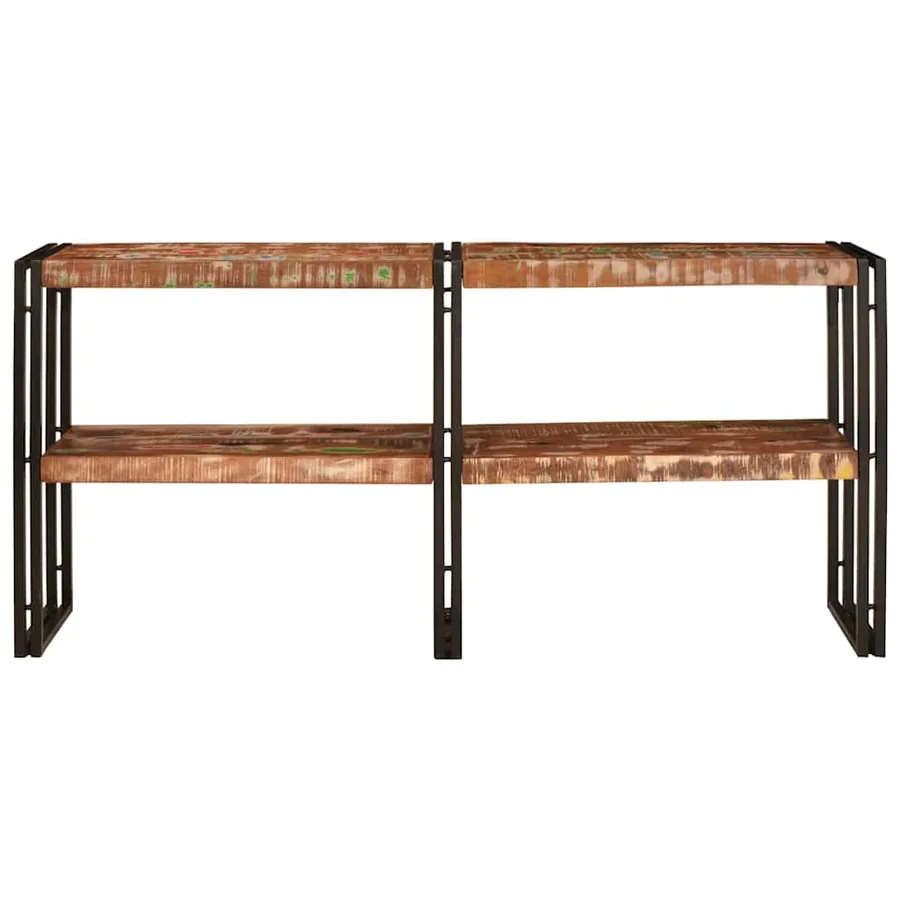 Table console Multicolore 160 x 33 x 75 cm Bois Recyclé Solide - 3