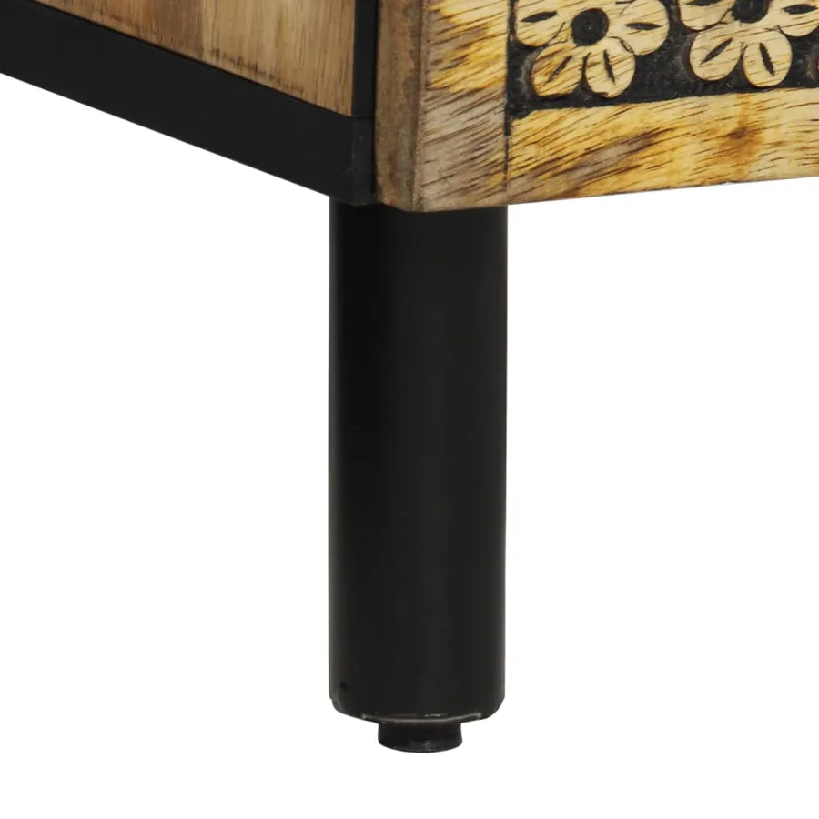 Buffet 60x33x100 cm bois de manguier massif - 11