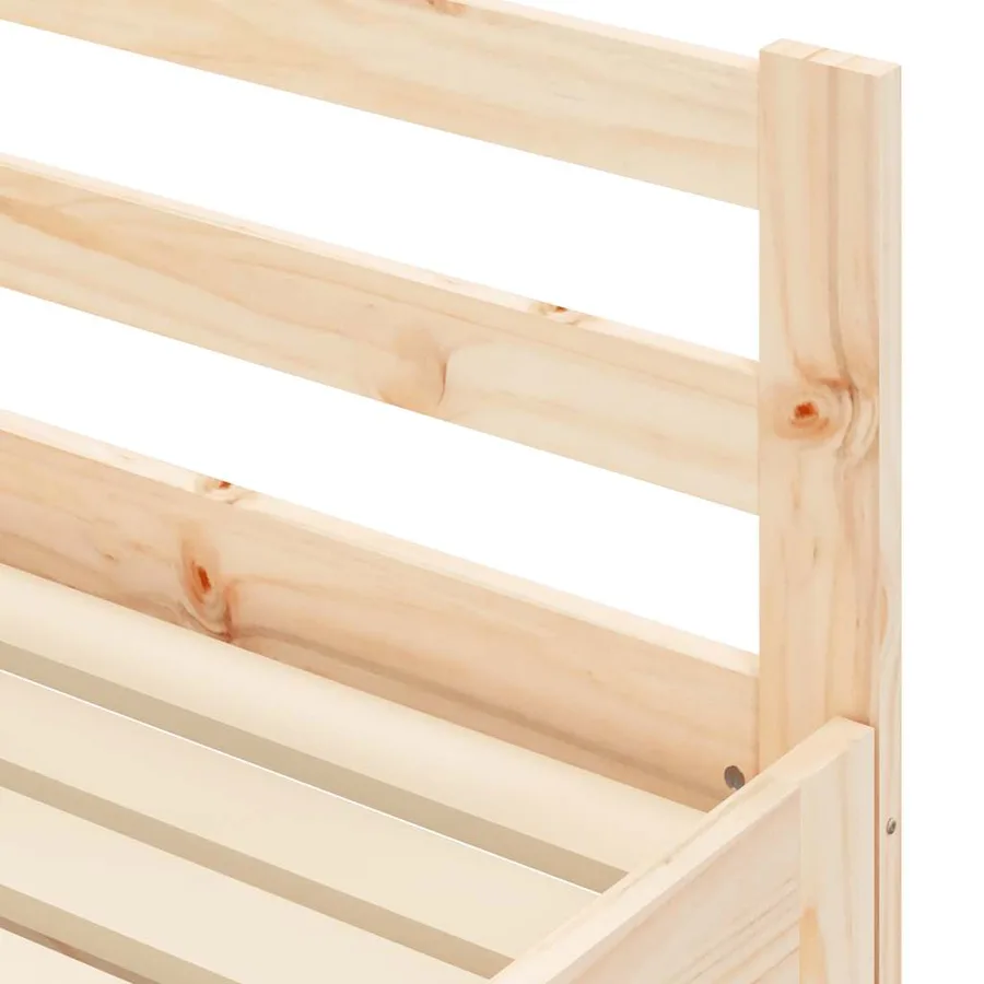 Lit de jour et lit gigogne sans matelas 80x200 cm bois massif - 8