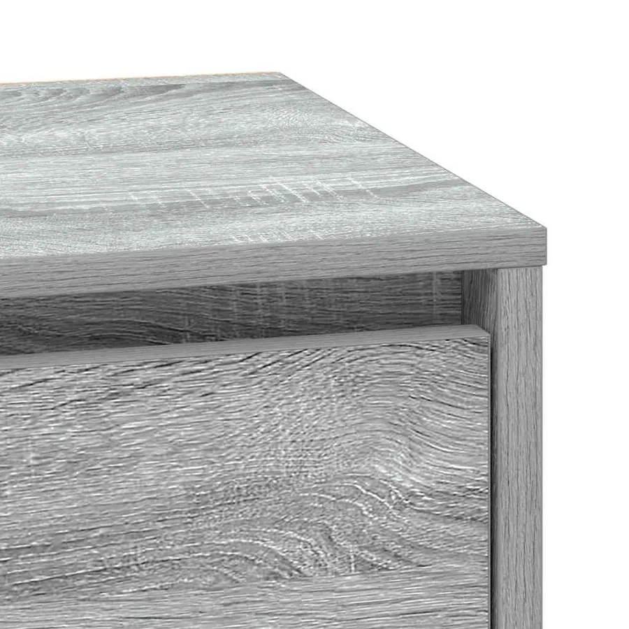 Cabinet de chevet avec tiroir 2 pcs Gris 39 x 34,5 x 50 cm - 11