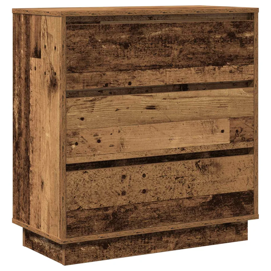 Cabinet de chevet avec tiroir Bois ancien 71 x 34,5 x 75 cm - 2
