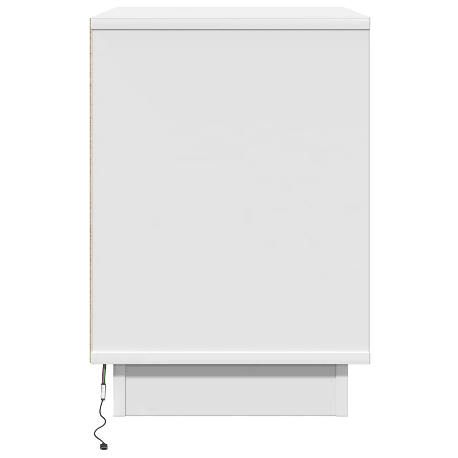 Cabinet de chevet Blanc 50 x 34,5 x 50 cm. Bois d'ingénierie - 10