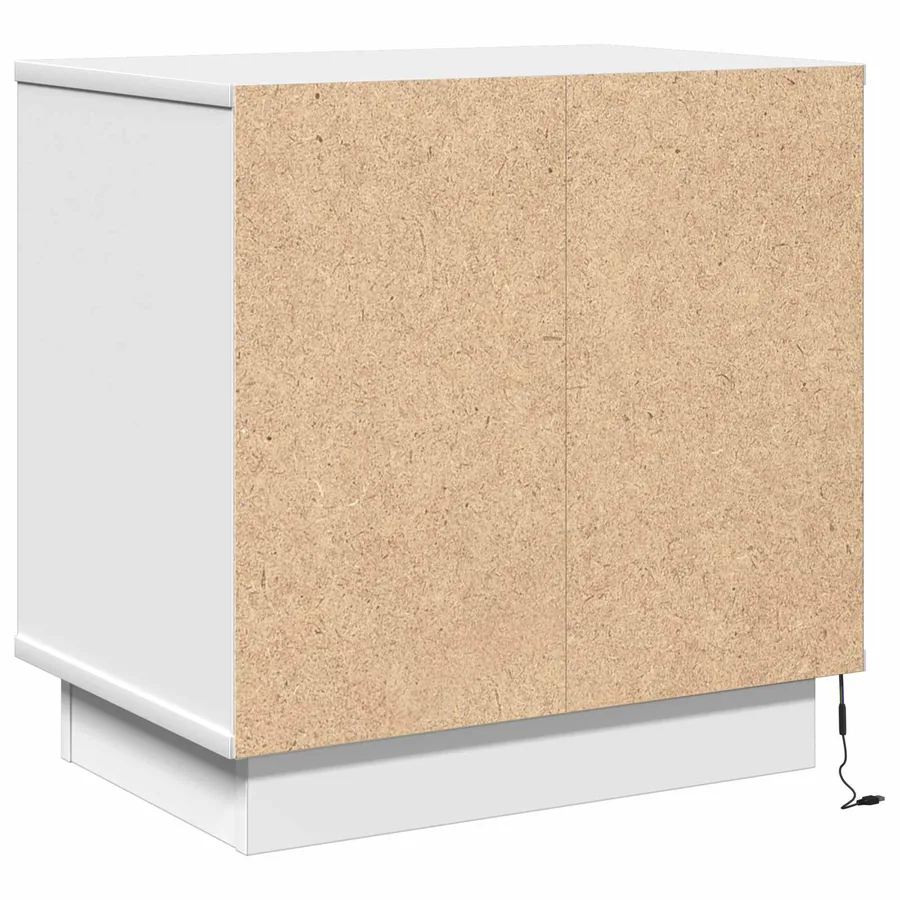 Cabinet de chevet Blanc 50 x 34,5 x 50 cm. Bois d'ingénierie - 12