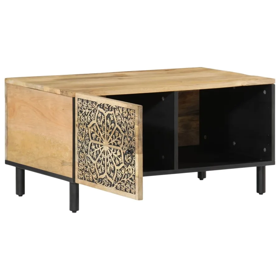 Table basse 80x50x40 cm bois de manguier massif - 4