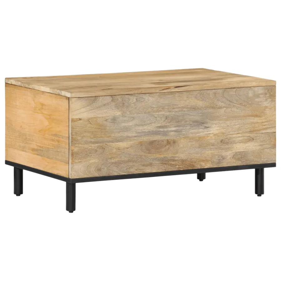 Table basse 80x50x40 cm bois de manguier massif - 7