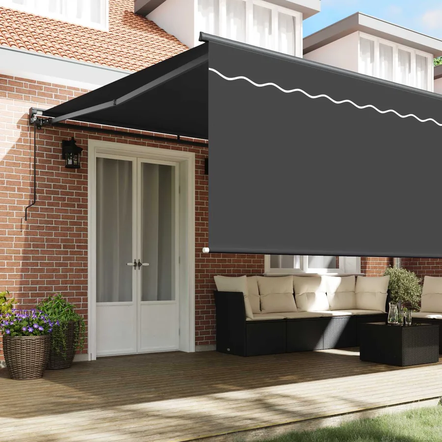 Auvent Rétractable Anthracite 500 × 300 cm - 3