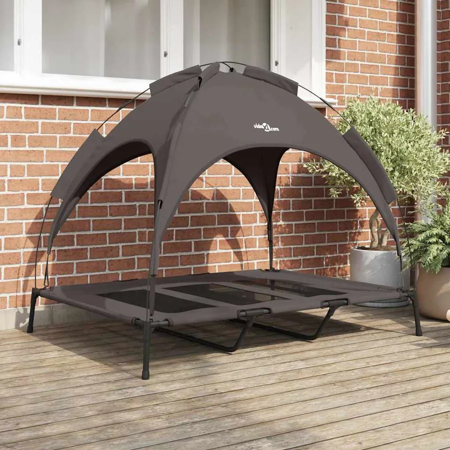 Lit pour Chien Marron 122 x 93 x 106,5 cm Acier