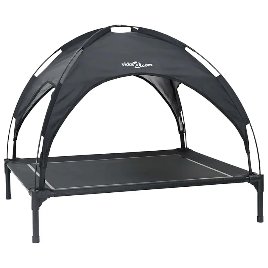 Lit pour Chien Noir 90 x 81 x 80,5 cm Acier - 2