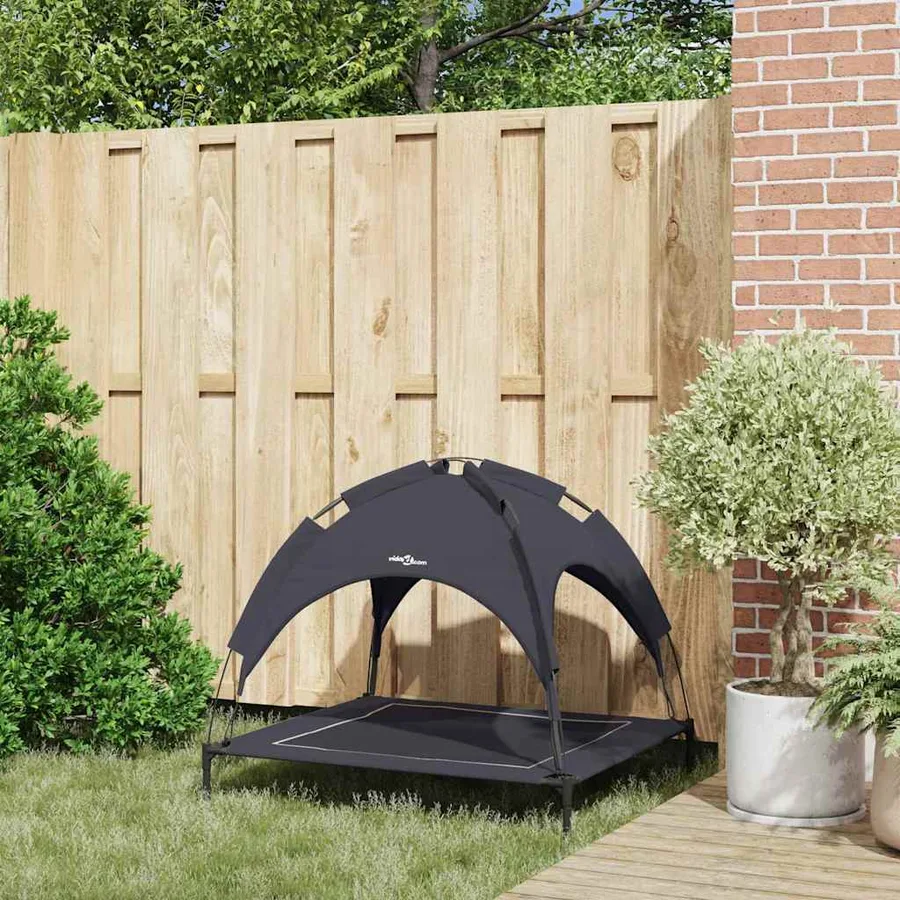 Lit pour Chien Noir 90 x 81 x 80,5 cm Acier - 3