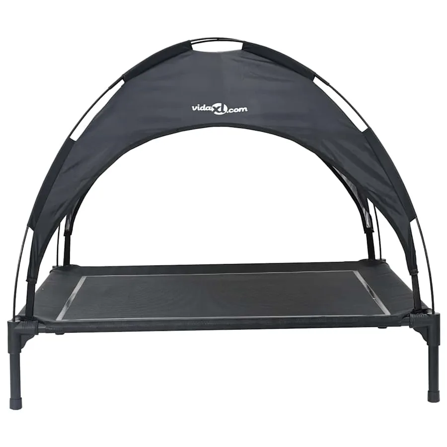 Lit pour Chien Noir 90 x 81 x 80,5 cm Acier - 4