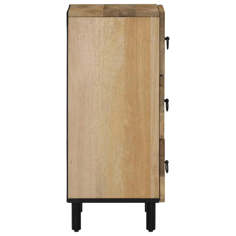 Armoire latérale 40x33x75 cm bois massif de manguier - 4