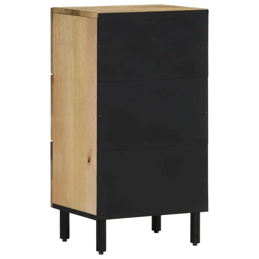 Armoire latérale 40x33x75 cm bois massif de manguier - 5