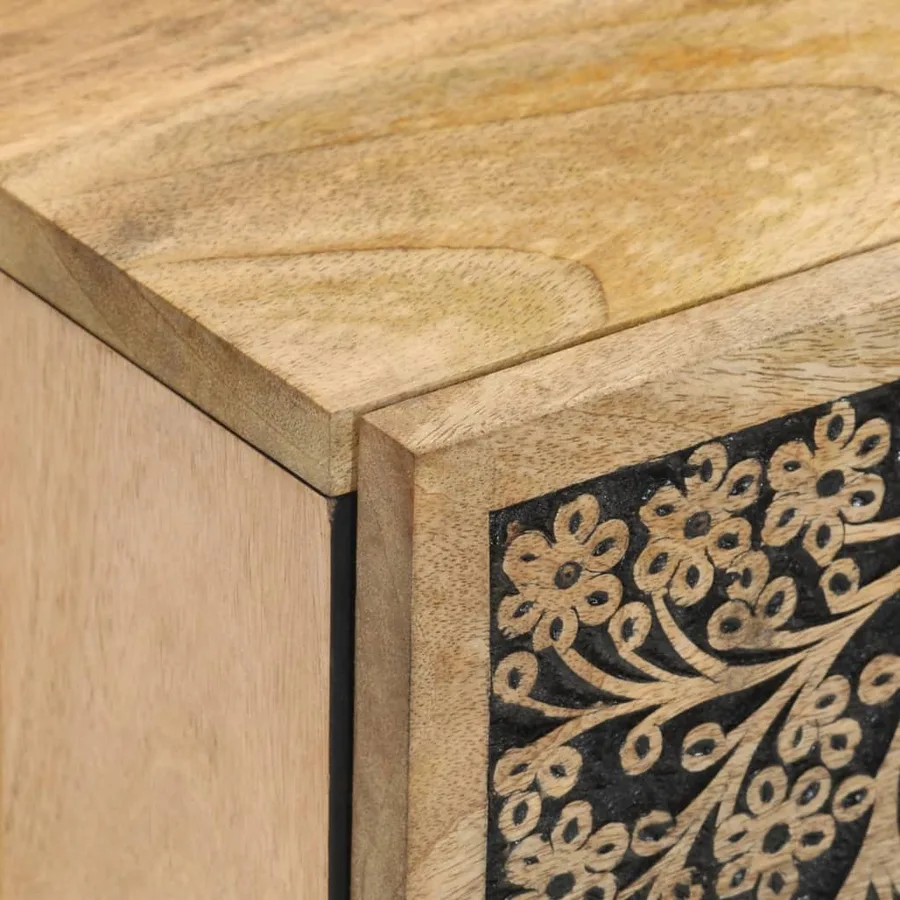 Armoire latérale 40x33x75 cm bois massif de manguier - 6