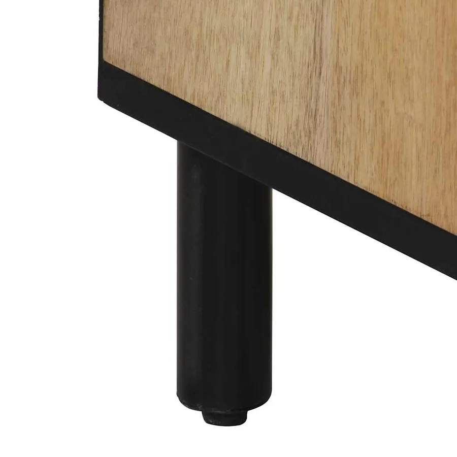 Armoire latérale 40x33x75 cm bois massif de manguier - 8